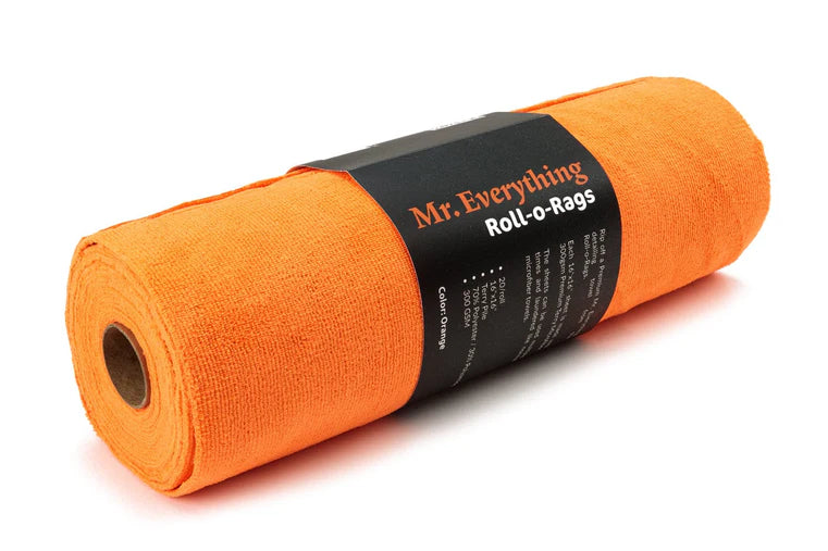 AUTOFIBER: MR. EVERYTHING : ROLL-O-RAGS] PREMIUM MICROFIBER TOWELS ON A ROLL 16"X16"
