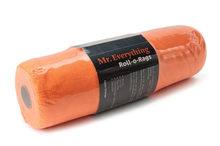 AUTOFIBER: MR. EVERYTHING : ROLL-O-RAGS] PREMIUM MICROFIBER TOWELS ON A ROLL 16"X16"