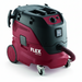 Red and black Flex vacuum cleaner on a white background