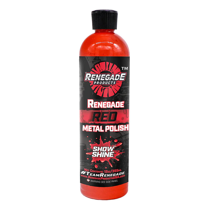 RENEGADE RED SHOW SHINE LIQUID METAL POLISH 12 OZ.