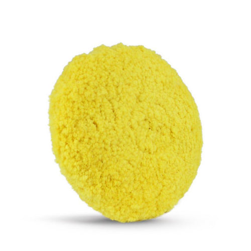 8'' x 1.5'' Lake Country Double-Sided Yellow Wool Polishing Pad