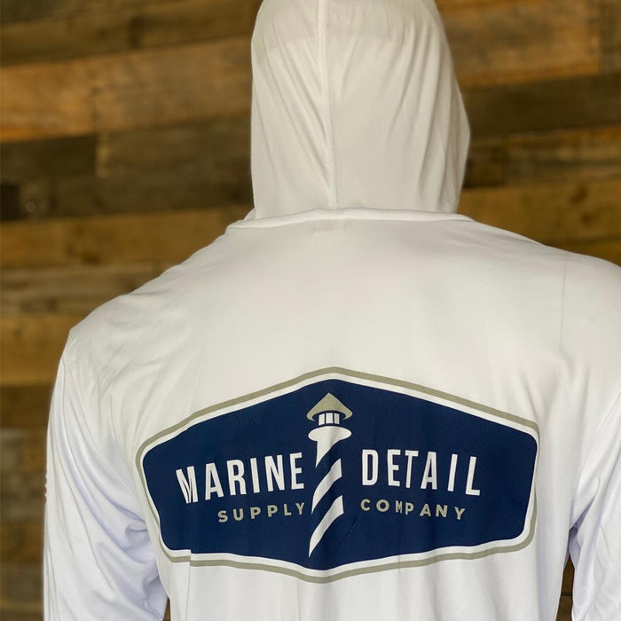 Marine Detail Supply Company Long Sleeve Hooded Dri Fit Shirt