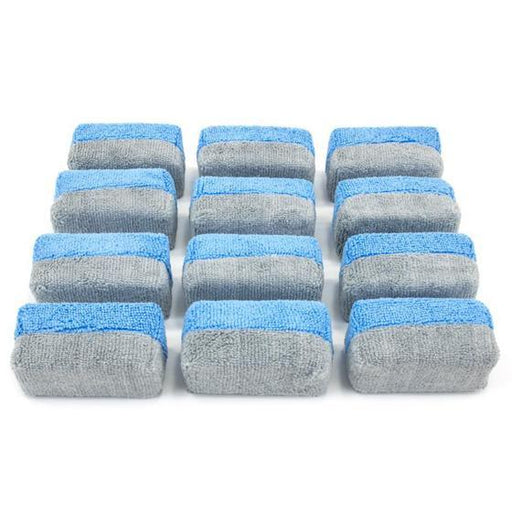 Autofiber Mini Microfiber Coating Applicator Pads with Plastic Barrier Set