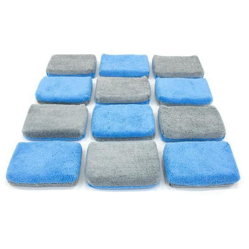 Autofiber Thin Coating Microfiber Applicator Sponge Pad w/ Plastic Barrier