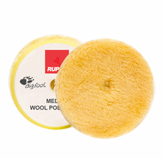 RUPES Yellow Wool Pad Medium Cut Polishing Pad